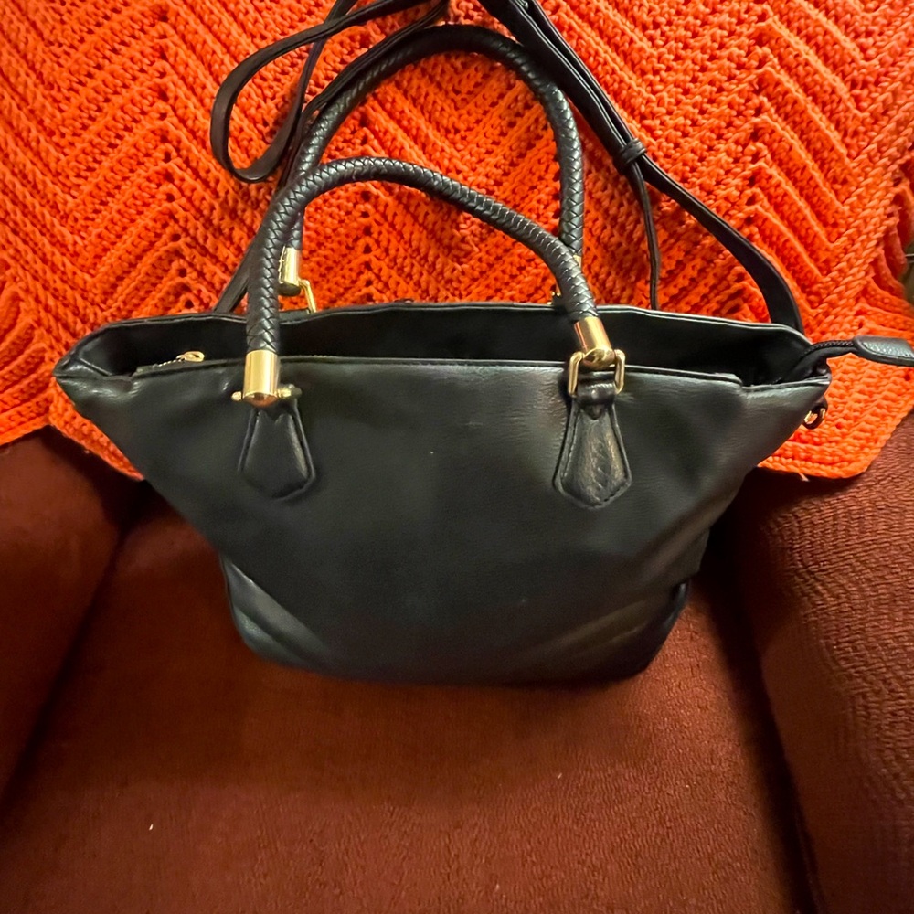 Ladies Source Unknown On Brand, Large Black Shoul… - image 2